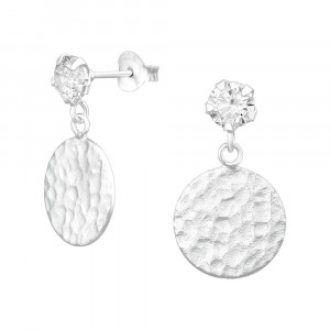 Cercei din argint in forma de cerc fatetat cu zirconii model DiAmanti DIA39987 (Argint 925‰ 2,2 g.)